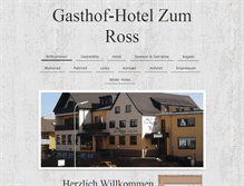 Tablet Screenshot of gasthof-zum-ross.de